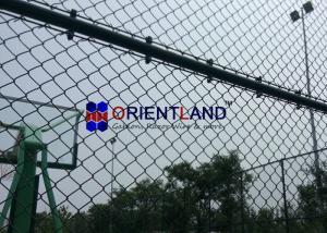 Wholesale Oil And Gas Station Chain Link Fencing Wire , Anti Climb Mesh Fencing Round Post from china suppliers