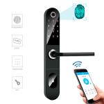 Aluminium Alloy BLE Fingerprint Smart Door Lock Keyless 300mm