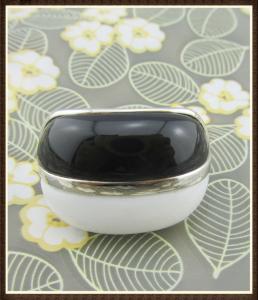 Wholesale Oval 925 Silver Gemstone Rings For Casual And Anniversary Celebrations Black Agate &amp; White Agate Sterling Silver Rings from china suppliers