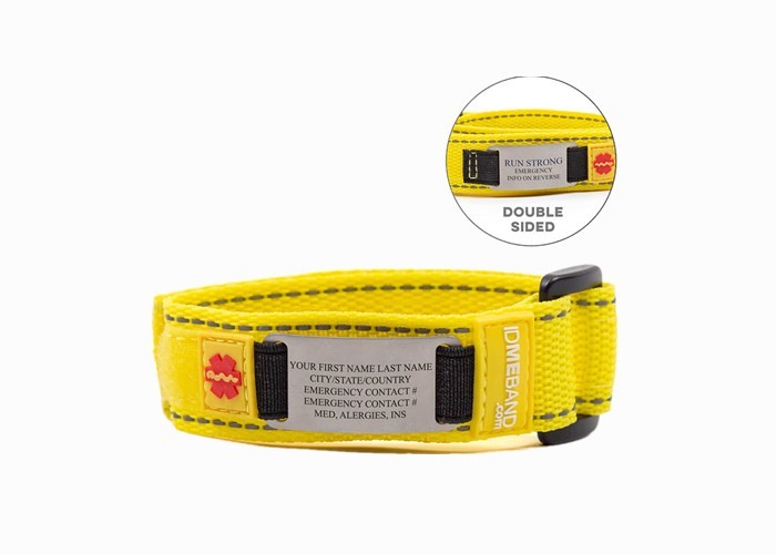 Laser Engraved Qr Sports ID Wristbands , Running Identity Bracelet With Custom 3D PVC Logo