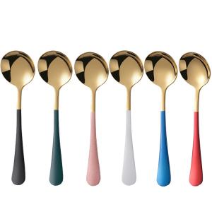Wholesale CIQ Creative Korean Style Stainless Steel Soup Spoon Tablespoon And Dessert Spoon from china suppliers