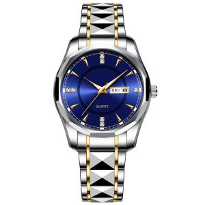 Wholesale Tungsten Steel Calendar Quartz Watch Waterproof Men'S Wrist Watches from china suppliers