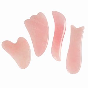 Wholesale 4 Pieces Rose Quartz Jade Gua Sha from china suppliers