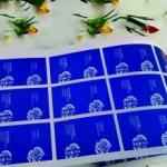 Pantone Color Waterproof Vinyl Sticker Paper For Cosmetic Bottle