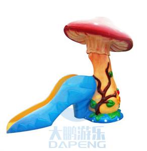 Wholesale 2.6m Height Splash Small Water Slide Fiberglass Mushroom Water Slide For Children from china suppliers