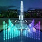 Cast Iron Portable Water Fountain With Colorful Led Light And Stainless Steel