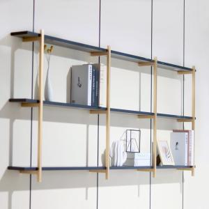 Wholesale SGS 3 Layer Gold Aluminum Metal Frame Wall Shelf 820mm For Home Decor from china suppliers