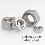 M4 Metal Hex Nut Carbon Steel Material Zinc Plated Finishing DIN934