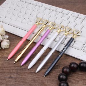 Wholesale Diamond pen stationery neutral pen metal ballpoint pen 32*26*22cm laser logo customized from china suppliers