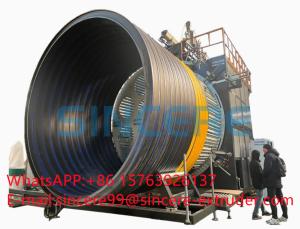 Wholesale PE HDPE PP Winding Spiral Pipe Extrusion Line Hollow Wall 200kW-500kW from china suppliers