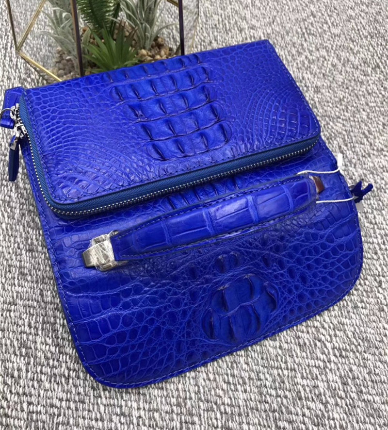 Fashion Genuine Crocodile Leather Women Small Mini Handbag Lady Purse Authentic Alligator Skin Female Cross Shoulder Bag