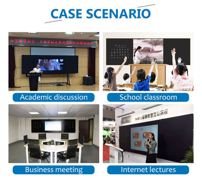 Android Windows Intelligent Blackboard Interactive Panel 75 Inch Nano