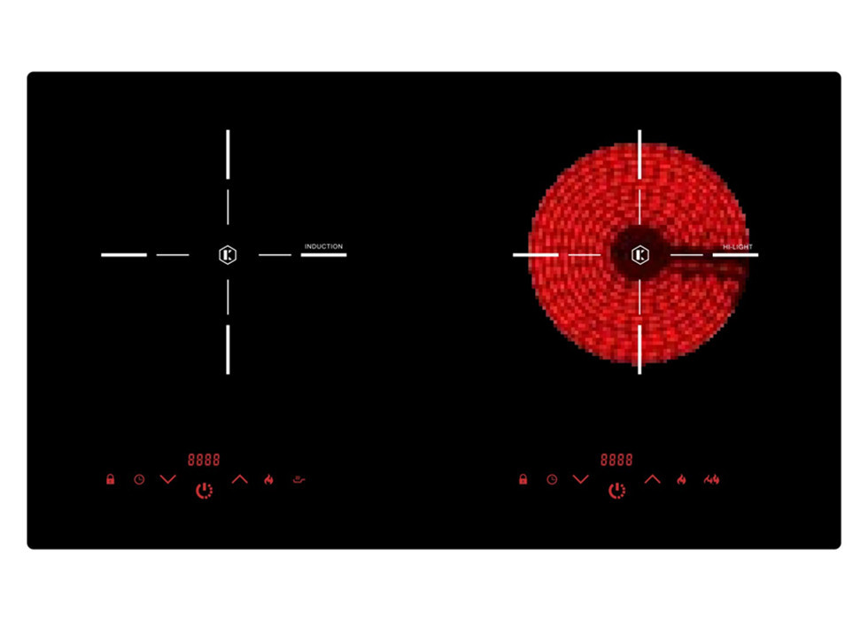 Portable 4600W 2 Ring Electric Induction Hob 730*430mm Size