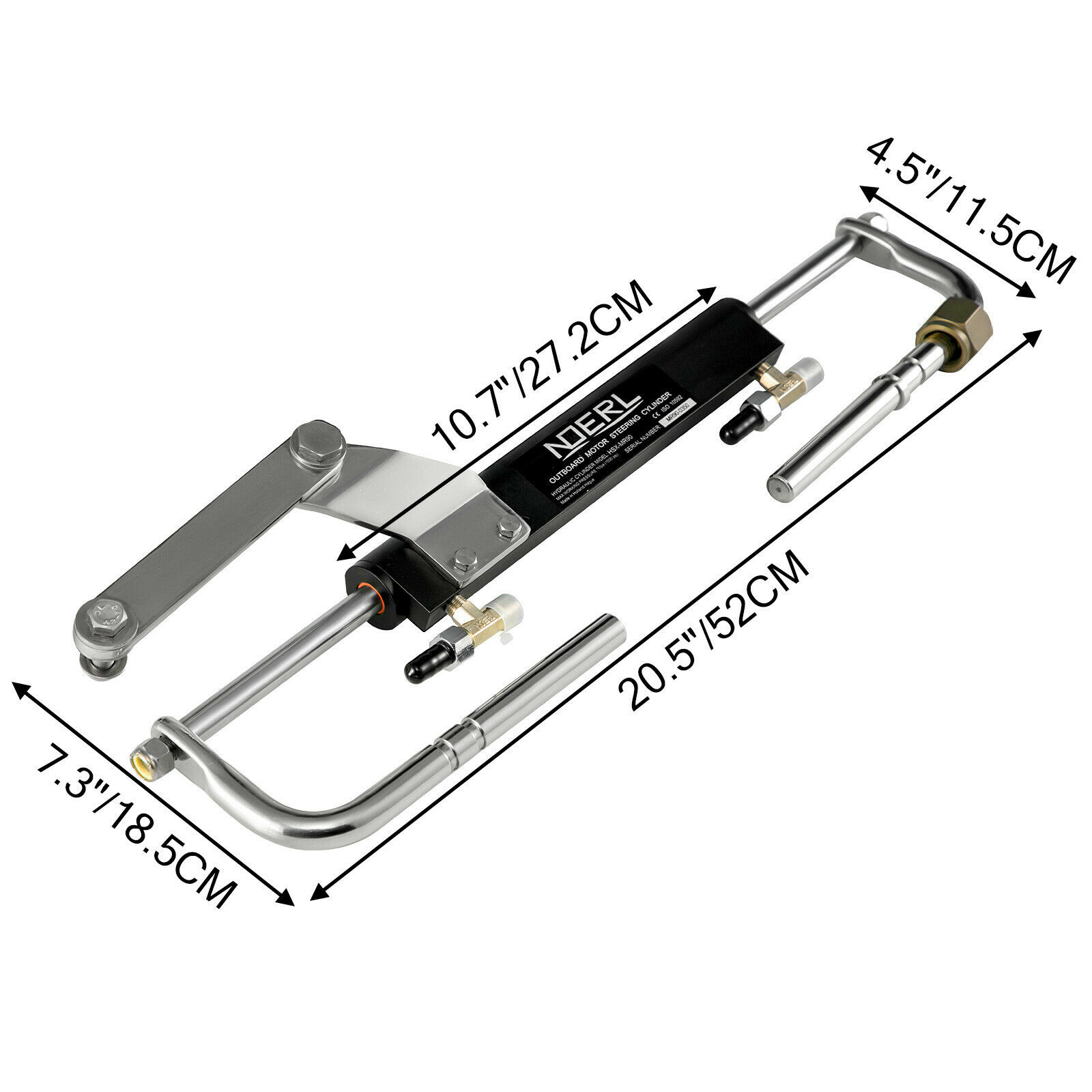 Hot Selling Marine Hydraulic Outboard Steering System Boat Steering Cylinder Helm 90HP For Yacht
