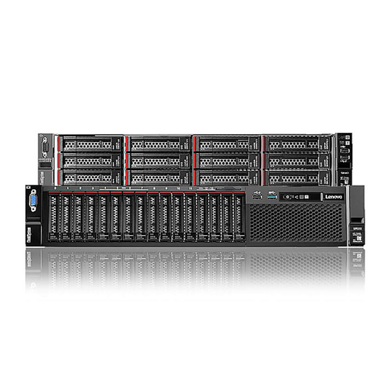 Form Factor Lenovo ThinkSystem SR588 2U Rack Server with Intel C622 Dual-Port Gigabit