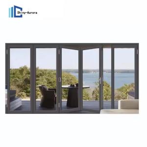 Wholesale Customized Soundproof Aluminium Glass Bifold Doors For Room Position from china suppliers