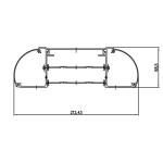 1500MM Horizontal Hospital Bed Head Panel Medical Gas Equipment Zone
