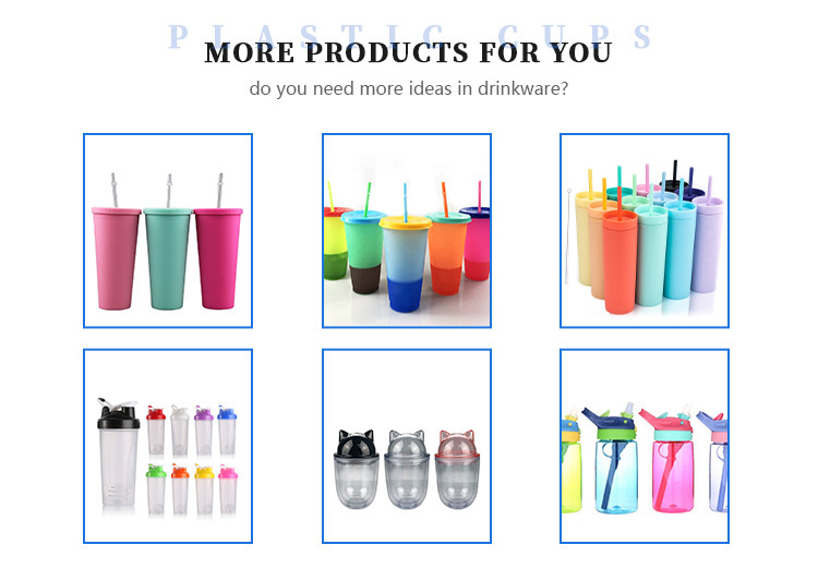 Lightweight Custom Personalized Black Matte Plastic Boba Cup 16 Oz Plastic Tumbler With Lid And Straw Double Wall Construction 100% BPA Free