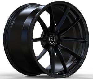 Wholesale 18X10.5 Forged 1 Piece Monoblock Wheels Satin Black Rims For BMW Mercedes Porsche from china suppliers