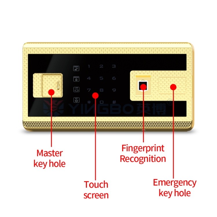 Smart Solid Stee Biometric Jewelry Safe Box With Dual Alarm Watch Winder And Safe
