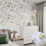 Green Botanical Peel And Stick Wallpaper Geometric Adhesive Floral Wallpaper