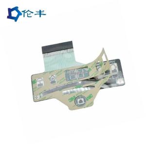 China Capacitive Flexible Membrane Keypad Overlay 3M9080 Metal Dome Keyboard on sale