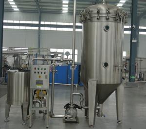 SUS 304 Packing Production Line Candle Type Diatomite  Filter Machine For Craft Beer