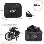 600D Oxford Electric Scooter Bag , Velvet Folding Bike Bag