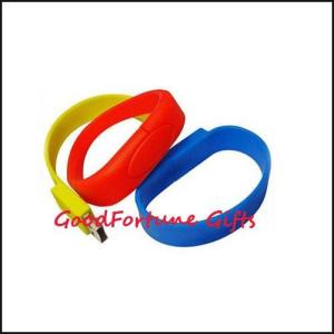 Wholesale Silicon Wristband bracelet U-disk promotion gift printe logo from china suppliers