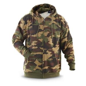 Wholesale Fleece Lined Camouflage Pullover Hoodie Mens Military Hoodies Anti Wrinkle from china suppliers