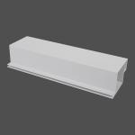 Extruded PVC Profile for Glass Bracing