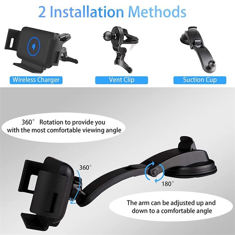75% Fast Wireless Car Charger Mount Folding Charging 9V 1.2A For Samsung Galaxy Fold