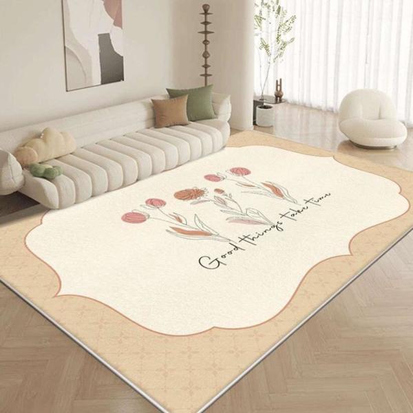 Imitation Cashmere Lovely Flower Living Room Floor Carpets Ground Carpet 120