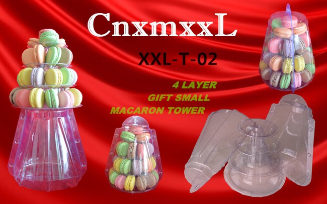 Clear 4 Tier Canele Display Stand For Cake Shop Bakery