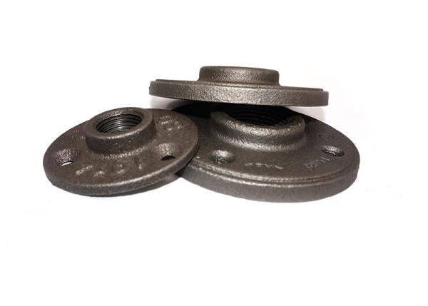 1/2 Inch Malleable Iron Floor Flange / Malleable Iron Fittings Shelving Retro