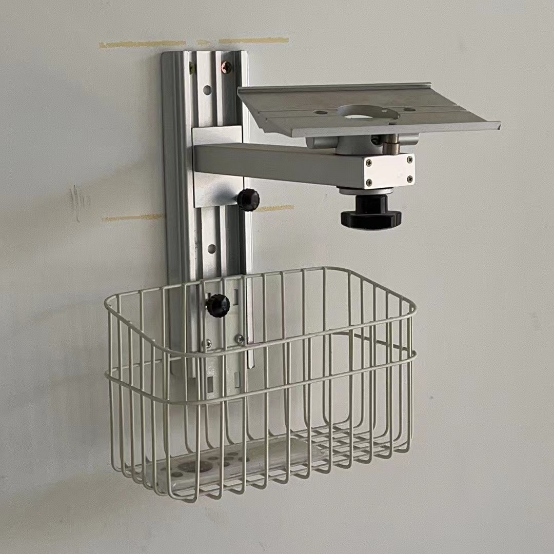Wall Mounted Aluminium Alloy Wards Bracket For Patient Monitor ECG Machine