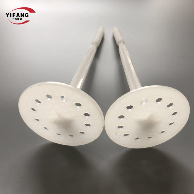 Customized Grip 60mm Plastic Masonry Fastener White Color