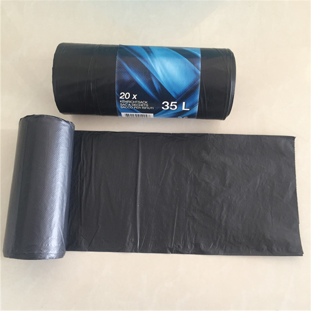 55 - 60 Gallon Recyclable Rubbish Bags , Custom Printed Biodegradable Bin Liners