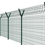 4.00mm 4.50mm 5.00mm Razor Barbed Y Post Fencing PVC Coated Anti Climb