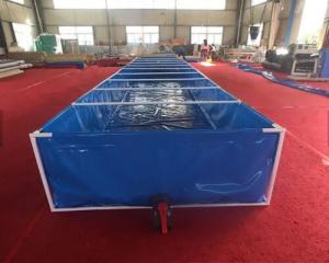 China Fish Farming PVC  Folding Convenient  Fish Pond Durable Aquaculture Fish Tank Tarpaulin Fish Farming on sale