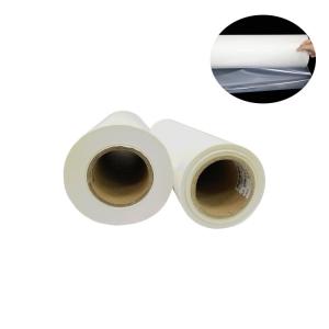 Wholesale 0.03mm 0.20mm Clear Adhesive Paper Roll , 0.96g/cm3 Smooth Thermo Adhesive Film from china suppliers