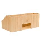 Portable Bamboo Office Supplies Bamboo Office Desk Organizer Holder Stand