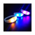 Custom RGB LED Silicone Bracelet Pulsera Audioritmica Sound Activated Wristbands