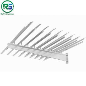 Wholesale Exterior Pvdf Coating Aluminum Sun Shade System louvers 2-7mm Environment Friendly from china suppliers