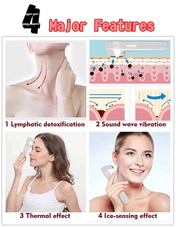 ROHS Skin Tightening 600mAh 15CM RF EMS Beauty Instrument