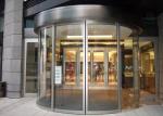 Luxurious building entrance Automatic curved sliding door Of Aluminium / steel