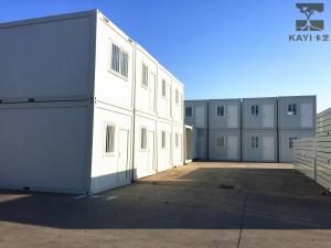 Wholesale White Prefabricated Container House , Fire Proof Prefab Double Container House from china suppliers