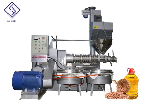 Cold / Heating Press Groundnut Oil Pressing Machine , Oil Expeller Equipment