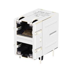 Wholesale LPJG17561A4NL 100/1000 Base-T Tab Up Green&amp;Yellow/Green&amp;Yellow LED 2X1 Port Cat6 Modular Jack RJ45 from china suppliers