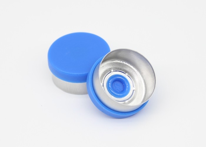 15mm Flat Blue Oral Liquid Vials Use Pharmaceutical Flip Off Caps